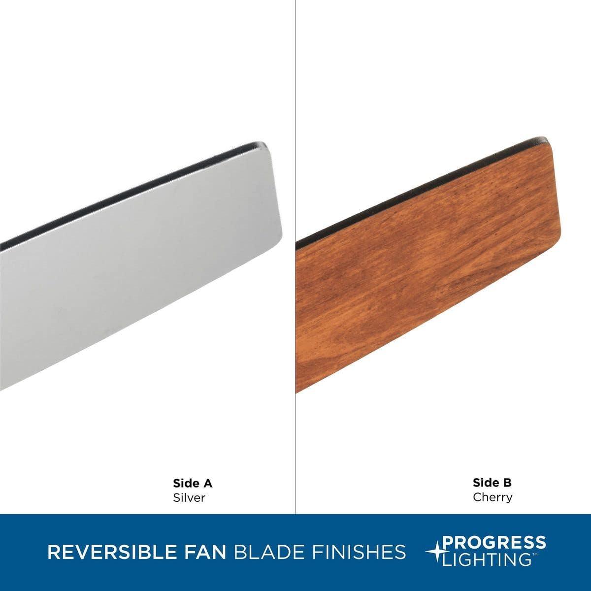 image:imageProgress Lighting Gaze Collection 60 LED ThreeBlade Ceiling FanNickel