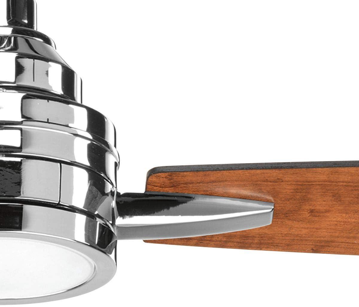 image:imageProgress Lighting Gaze Collection 60 LED ThreeBlade Ceiling FanPolished Chrome