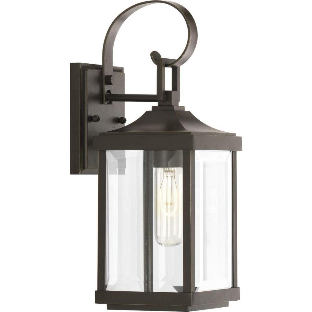 image:imageGibbes Street Collection 2Light Clear Beveled Glass New Traditional Outdoor Medium Wall Lantern Light Antique Bronze1 Light