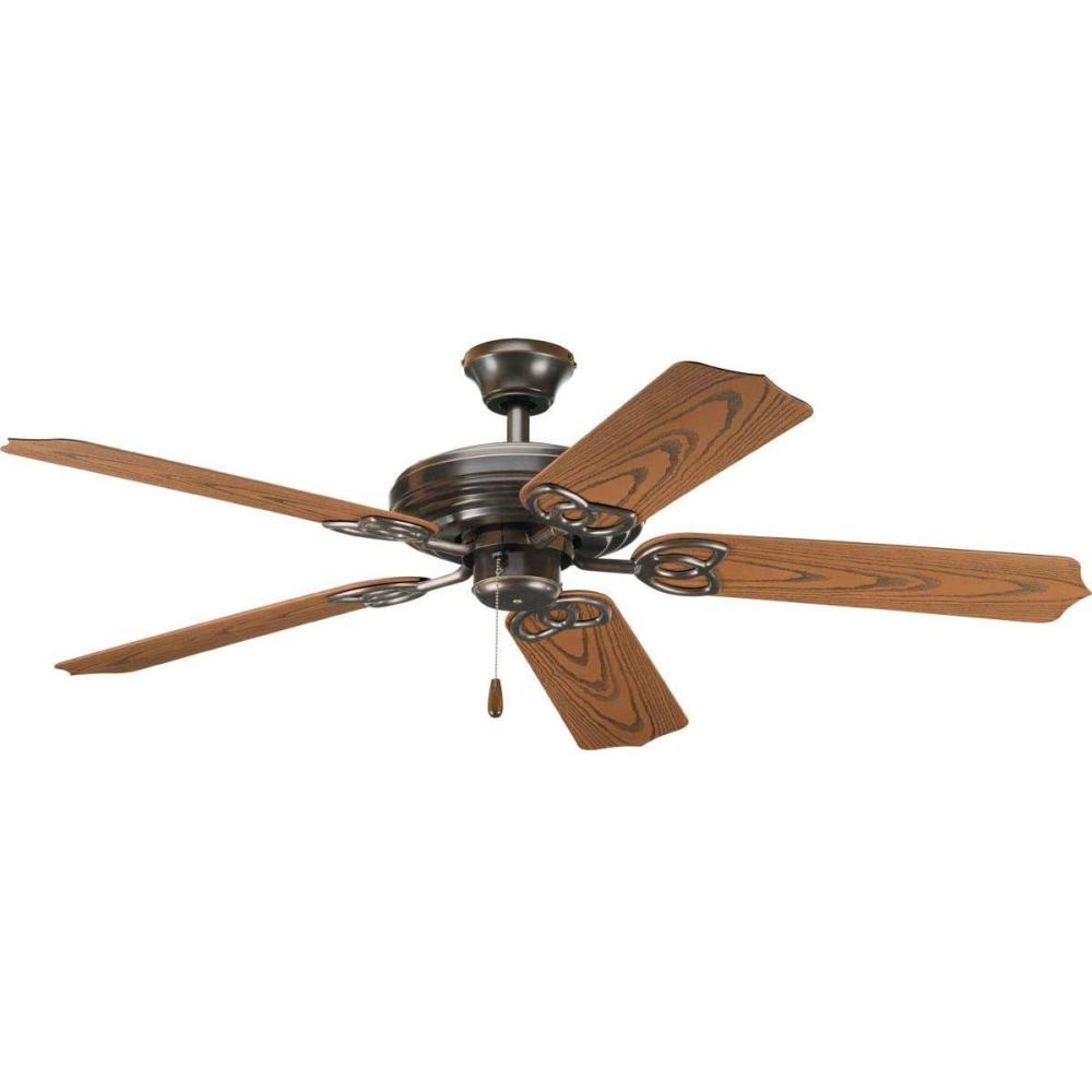 image:imageProgress Lighting AirPro Collection 52 FiveBlade IndoorOutdoor Ceiling FanBronze