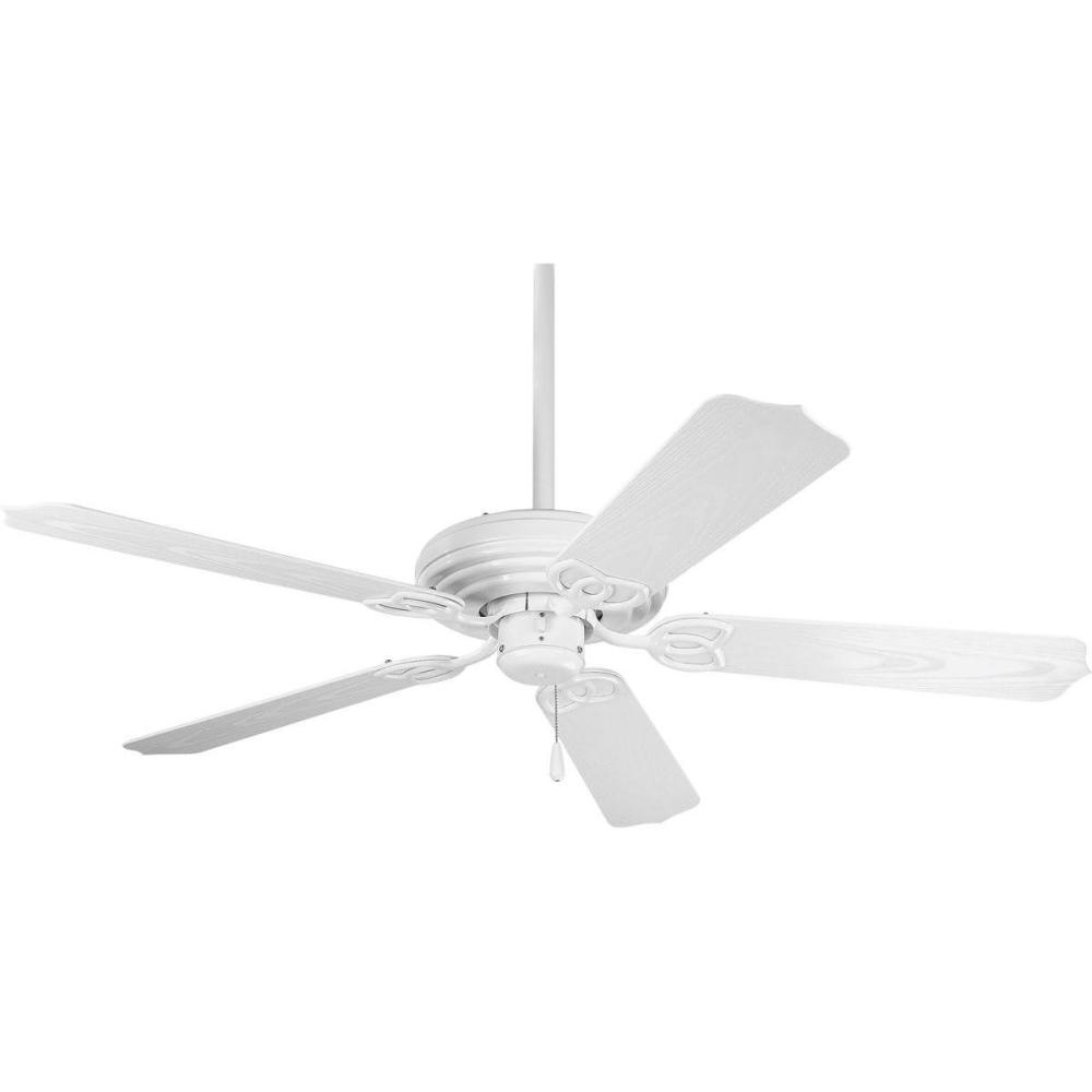 image:imageProgress Lighting AirPro Collection 52 FiveBlade IndoorOutdoor Ceiling FanWhite