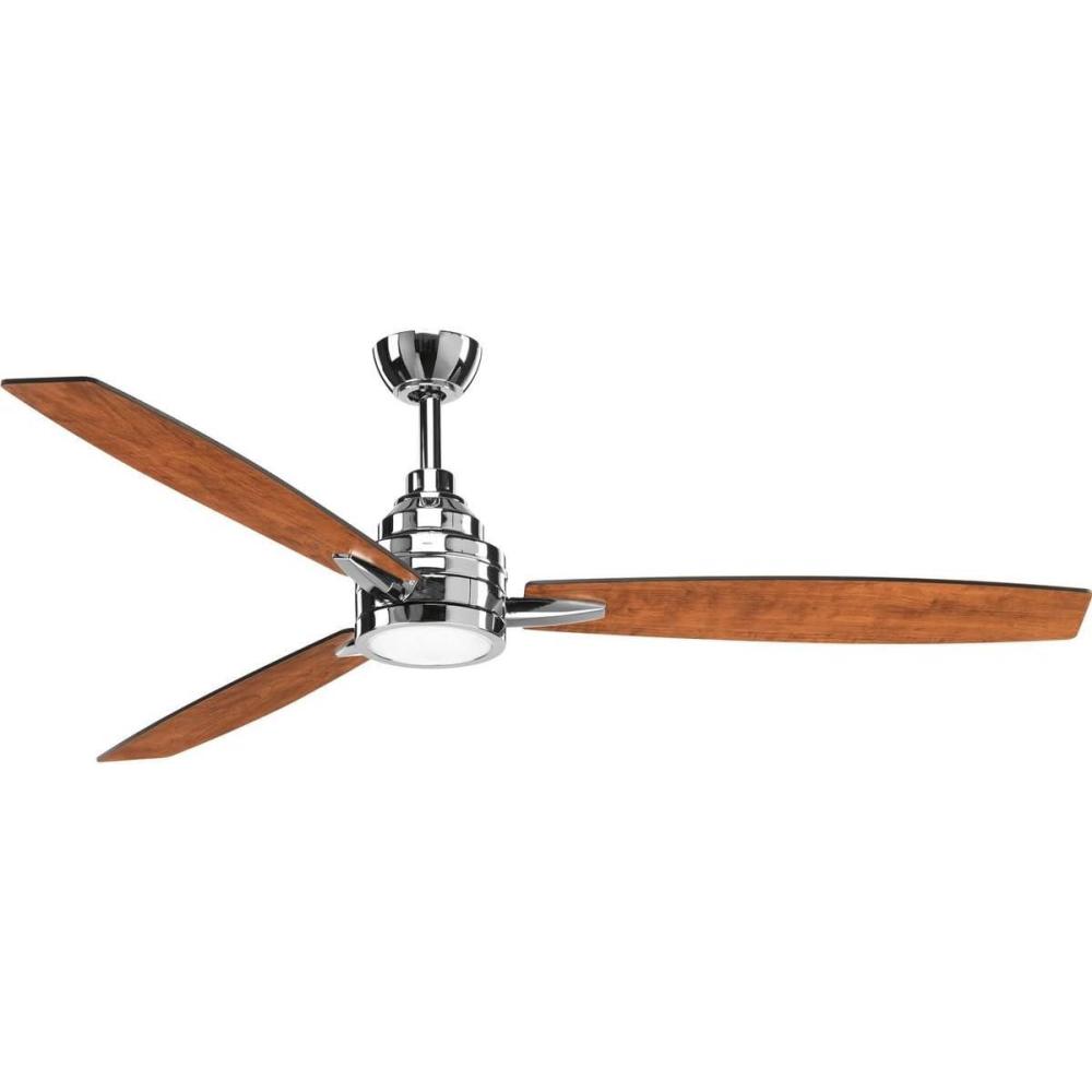 image:imageProgress Lighting Gaze Collection 60 LED ThreeBlade Ceiling FanPolished Chrome