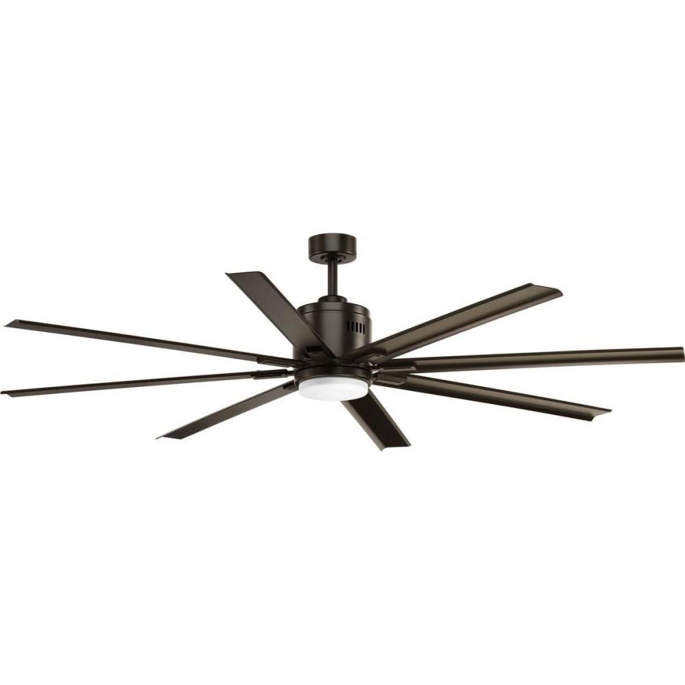 image:imageProgress Lighting Vast Collection 72Inch 8Blade Gray Modern Ceiling Fan NickelBronze