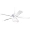 Progress Lighting AirPro Collection 52” Five-Blade Indoor/Outdoor Ceiling Fan(White)