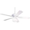 Progress Lighting AirPro Collection 52” Five-Blade Indoor/Outdoor Ceiling Fan(White)