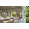 Progress Lighting Barlowe Collection 1-Light Clear Seeded Glass Farmhouse Outdoor Medium Wall Lantern Light Stainless Steel