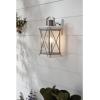 Progress Lighting Barlowe Collection 1-Light Clear Seeded Glass Farmhouse Outdoor Medium Wall Lantern Light Stainless Steel