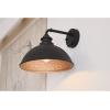 Progress Lighting Englewood Collection 1-Light Farmhouse Outdoor Medium Wall Lantern Light Textured Black, 10.38×12.00×12.00(Black)