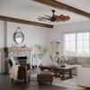 Progress Lighting P250000-129 Springer Collection DC Motor Windmill Farmhouse, 60-Inch, 12-Blade Ceiling Fan, Architectural Bronze(Architectural Bronze)