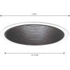 Progress Lighting P8066-28 Lighting Accessory, 7-3/4-Inch Diameter, White(Black)
