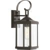 Gibbes Street Collection 2-Light Clear Beveled Glass New Traditional Outdoor Medium Wall Lantern Light Antique Bronze(1 Light)