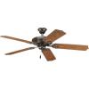 Progress Lighting AirPro Collection 52” Five-Blade Indoor/Outdoor Ceiling Fan(Bronze)