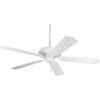 Progress Lighting AirPro Collection 52” Five-Blade Indoor/Outdoor Ceiling Fan(White)