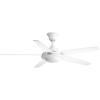 Progress Lighting Signature Plus II Collection 54” LED Five Blade Fan(White)