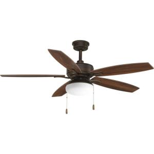 Progress Lighting Billows Collection 52” 5 -Blade Ceiling Fan(Antique Bronze)