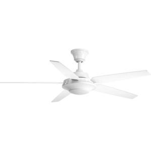 Progress Lighting Signature Plus II Collection 54” LED Five Blade Fan(White)
