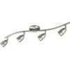 Progress Lighting P6163-09WB 4-Light Wavy Wall/Ceiling Mount Directional, Brushed Nickel