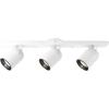 Progress Lighting 3-Light Indoor Ceiling Light and Wall Sconce, Roundback Track Lighting and Spotlight, 3 Adjustable Track Heads, 50W Halogen Flush Mount Ceiling Light, White (P6160-30)(White)