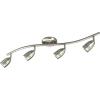 Progress Lighting P6163-09WB 4-Light Wavy Wall/Ceiling Mount Directional, Brushed Nickel
