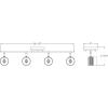 Progress Lighting Kitson Collection Satin White Four-Head Multi-Directional Track(White)
