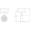 Progress Lighting Ridgecrest Collection Brushed Nickel One-Head Multi-Directional Track(Black)