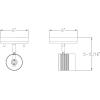 Progress Lighting Satin One-Head Multi-Directional Track, Kitson Collection, Indoor, P900013-028, Satin White(White)