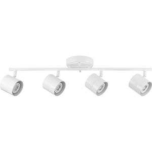 Progress Lighting Kitson Collection Satin White Four-Head Multi-Directional Track(White)