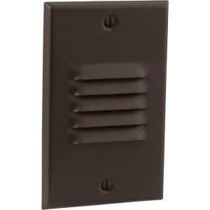 Progress Lighting P6828-20/30K Seoul LED Louvered Vertical Step/Wall Light, Antique Bronze(Antique Bronze)