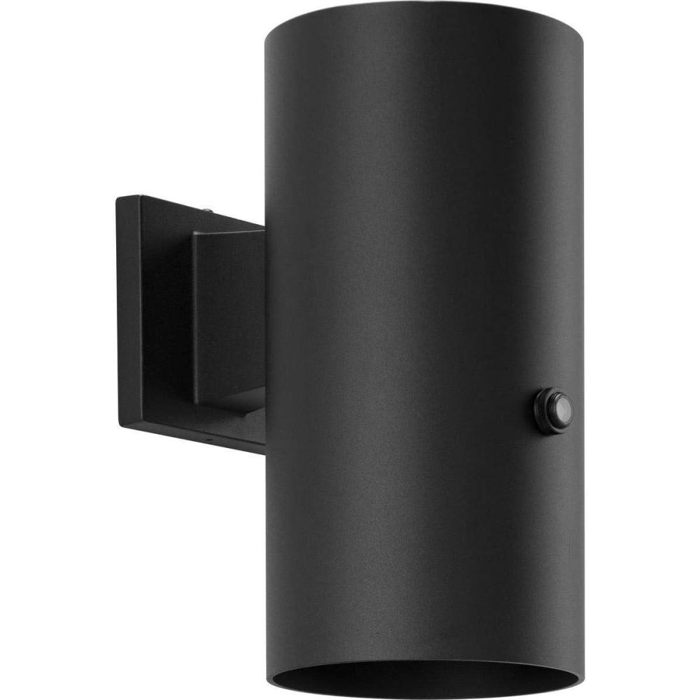 image:imageProgress Lighting 1Light 6Inch Black Modern Outdoor LED Small Wall Lantern Light with Photocell Cylinder Collection Indoor amp Outdoor P55010303130 Black