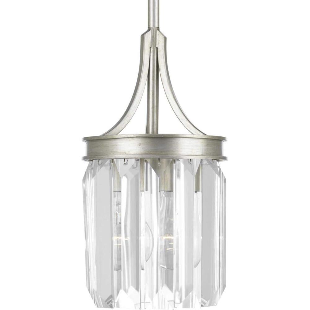 image:imageProgress Lighting P5320134 Glimmer OneLight MiniPendant Silver RidgeSilver Ridge