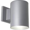 Progress Lighting 5-Inch Cylinder Outdoor LED Wall Sconce, 1-Light Modern Wall Mount LED Light, Interior and Exterior Lighting for Home or Porch, Aluminum, Metallic Gray (P5674-82/30K)
