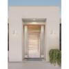 Progress Lighting 5-Inch Cylinder Outdoor LED Wall Sconce, 1-Light Modern Wall Mount LED Light, Interior and Exterior Lighting for Home or Porch, Aluminum, White (P5674-30/30K)