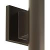 Progress Lighting 5-Inch Cylinder Outdoor LED Wall Sconce, 1-Light Modern Wall Mount LED Light, Interior and Exterior Lighting for Home or Porch, Aluminum, Antique Bronze (P5674-20/30K)