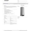 Progress Lighting 6-Inch Cylinder LED Outdoor Ceiling Light, 1-Light Modern Flush Mount Ceiling Light Fixture, Interior and Exterior Lighting for Home or Porch, Aluminum, Metallic Gray (P5741-82/30K)