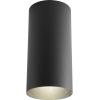 Progress Lighting 6-Inch Cylinder Outdoor Ceiling Light, 1-Light Modern Flush Mount Ceiling Light Fixture, Interior and Exterior Lighting for Home or Porch, Aluminum Construction, Bronze (P5741-20)(Black)