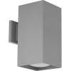 Progress Lighting 6-Inch Square Cylinder Outdoor LED Wall Sconce, 1-Light Modern Wall Mount LED Light, Interior and Exterior Lighting for Home or Porch, Aluminum, White (P5643-30-30K)(White)