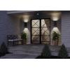 Progress Lighting 6-Inch Square Cylinder Outdoor LED Wall Sconce, 2-Light Modern Wall Mount LED Up and Down Lights, Interior and Exterior Lighting for Home or Porch, Aluminum, White (P5644-30-30K)(White)