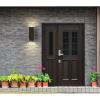 Progress Lighting 6-Inch Square Cylinder Outdoor LED Wall Sconce, 2-Light Modern Wall Mount LED Up and Down Lights, Interior and Exterior Lighting for Home or Porch, Aluminum, White (P5644-30-30K)(Antique Bronze)