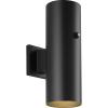 Progress Lighting Cylinder Collection 5-Inch 1-Light Antique Bronze Modern Outdoor LED Hanging Pendant Light(Black)