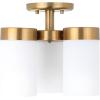 Progress Lighting Elevate Collection Three-Light 11-3/4” Flush Mount(Gold)