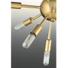 Progress Lighting Ion Collection 16-Light Mid-Century Modern Chandelier Light Polished Nickel(Brushed Bronze)