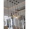 Progress Lighting Opal Globes Collection 1-Light White Glass Modern Pendant Light(Black)