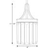 Progress Lighting P5320-134 Glimmer One-Light Mini-Pendant, Silver Ridge(Silver Ridge)