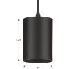 Progress Lighting P550099-031-30 5IN CYL RNDS Cylinder, Black, 7.25×5.00×5.00