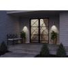 Progress Lighting P563001-147-30K Cylinders Collection 3″ LED Modern Outdoor Small Up/Down Wall Lantern Light, 3-1/3 Inch Diameter, Satin Nickel(Satin Nickel)
