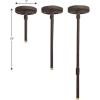 Progress Lighting P8741-20 Aluminum Cylinder Accessories Outdoor, 18-Inch Length, Antique Bronze(Antique Bronze)