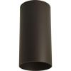 Progress Lighting 6-Inch Cylinder LED Outdoor Ceiling Light, 1-Light Modern Flush Mount Ceiling Light Fixture, Interior and Exterior Lighting for Home or Porch, Aluminum, Bronze (P5741-20/30K)(Bronze)