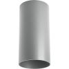 Progress Lighting 6-Inch Cylinder LED Outdoor Ceiling Light, 1-Light Modern Flush Mount Ceiling Light Fixture, Interior and Exterior Lighting for Home or Porch, Aluminum, Metallic Gray (P5741-82/30K)