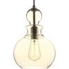 Progress Lighting Opal Globes Collection 1-Light White Glass Modern Pendant Light(Bronze)