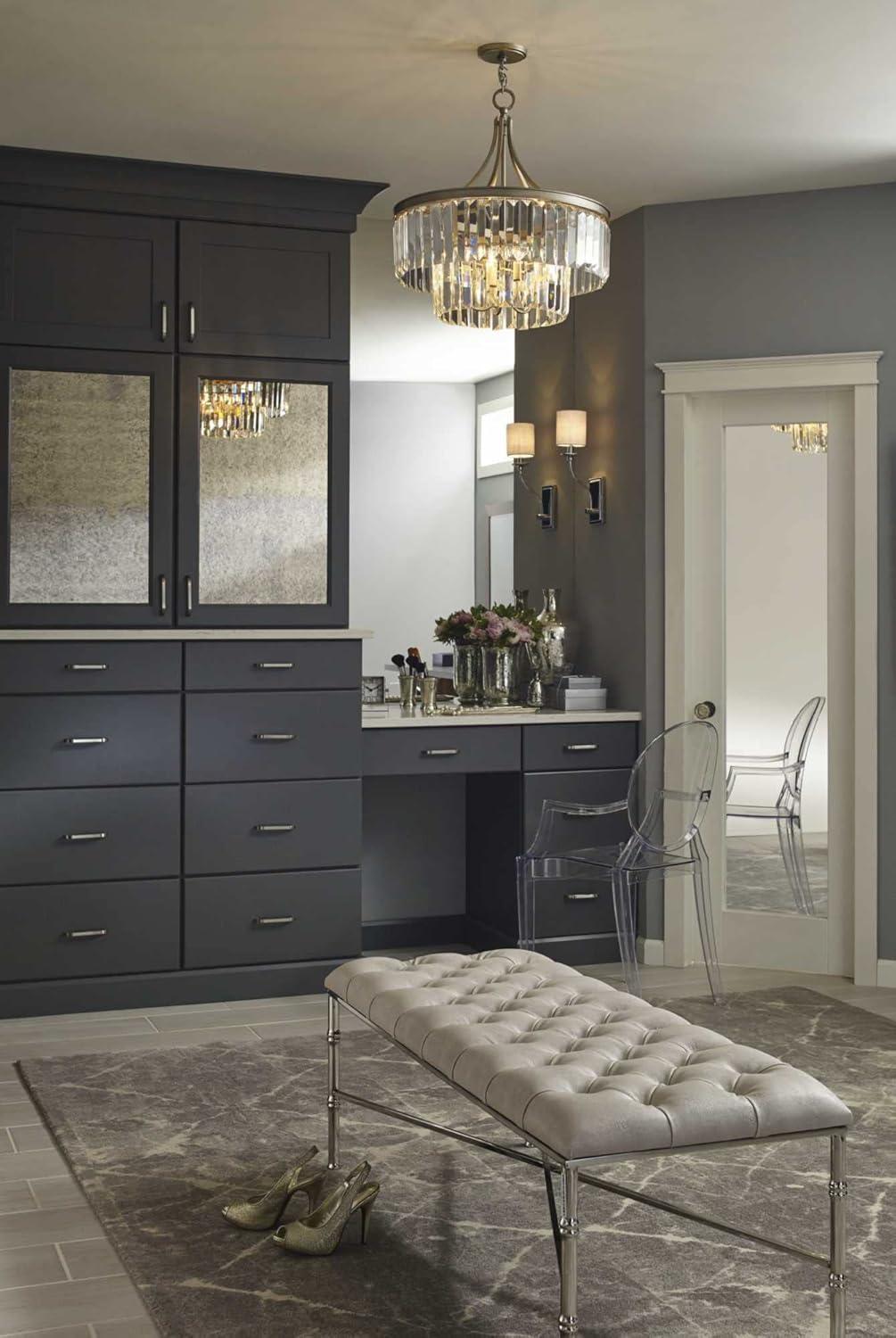image:imageProgress Lighting Glimmer Collection 6Light Clear Glass Luxe Pendant Light Antique BronzeBronze